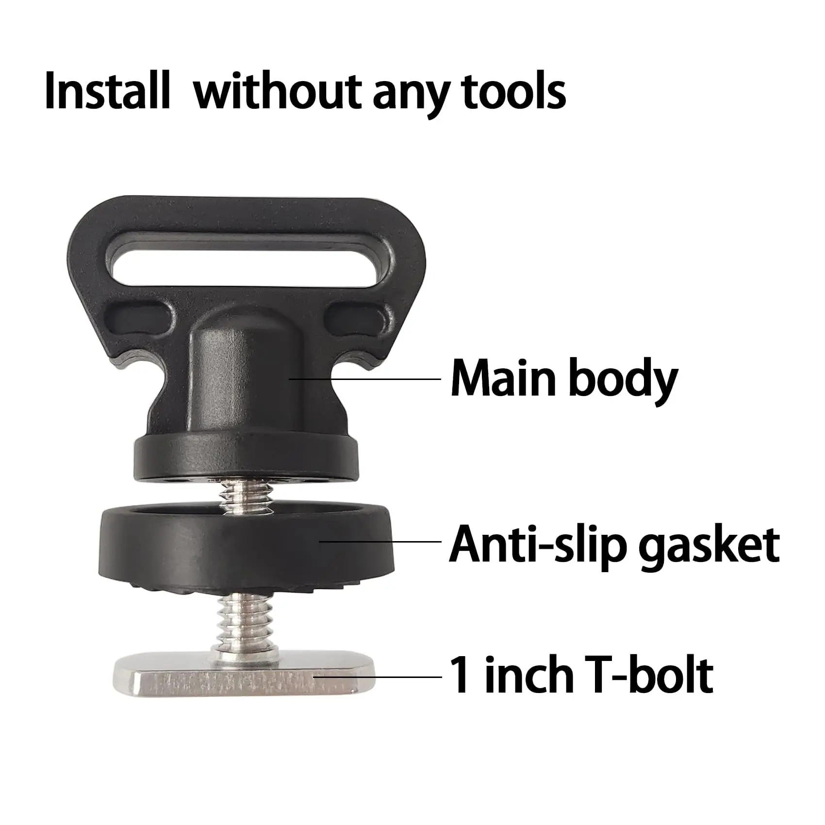 Fishing Kayak Anchor - Kajak Track Tie Down Anker Mount